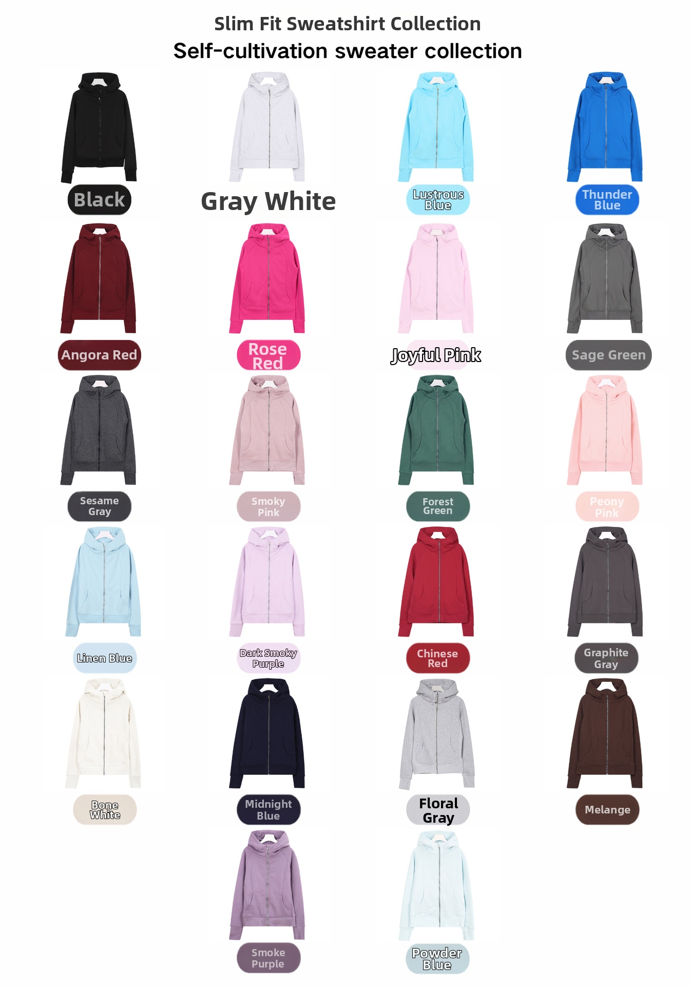 Women's Clothing Scuba Slim Fit Full Zipper Fleece Lined Hooded Cardigan Sweatshirt Casual Sports Jacket For Women In Stock_ecoleips.com