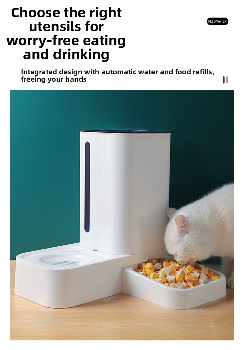 Automatic Cat Feeder And Water Dispenser For Pets Fresh Food Storage_voghion.com