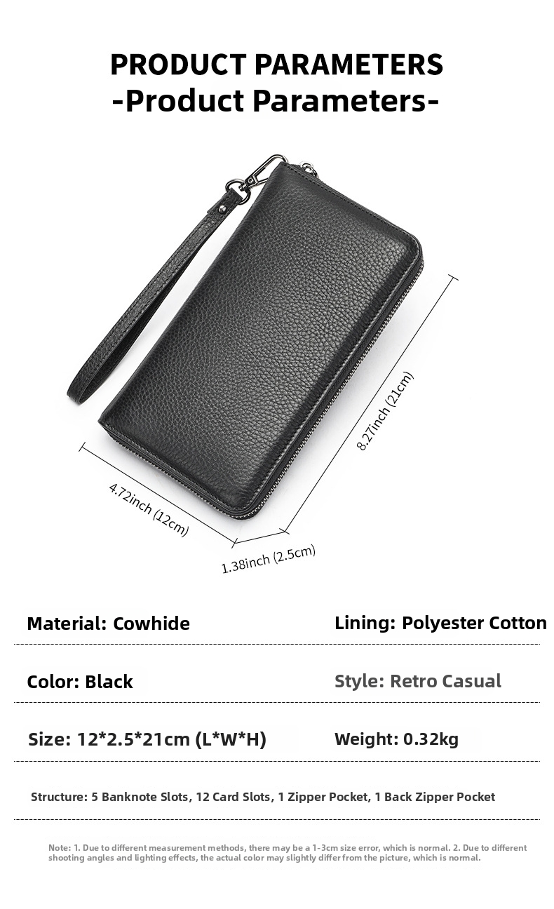 Herrväska i äkta läder clutch med handledsrem_voghion.com