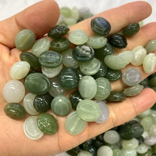 Natural Hetian jade rich world turtle shell warm jade diy handmade jewelry hot manufacturers wholesale