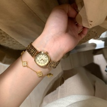 metwo中古小金表钢带女表 时尚小巧女表跨境外贸手表秋冬腕表送礼