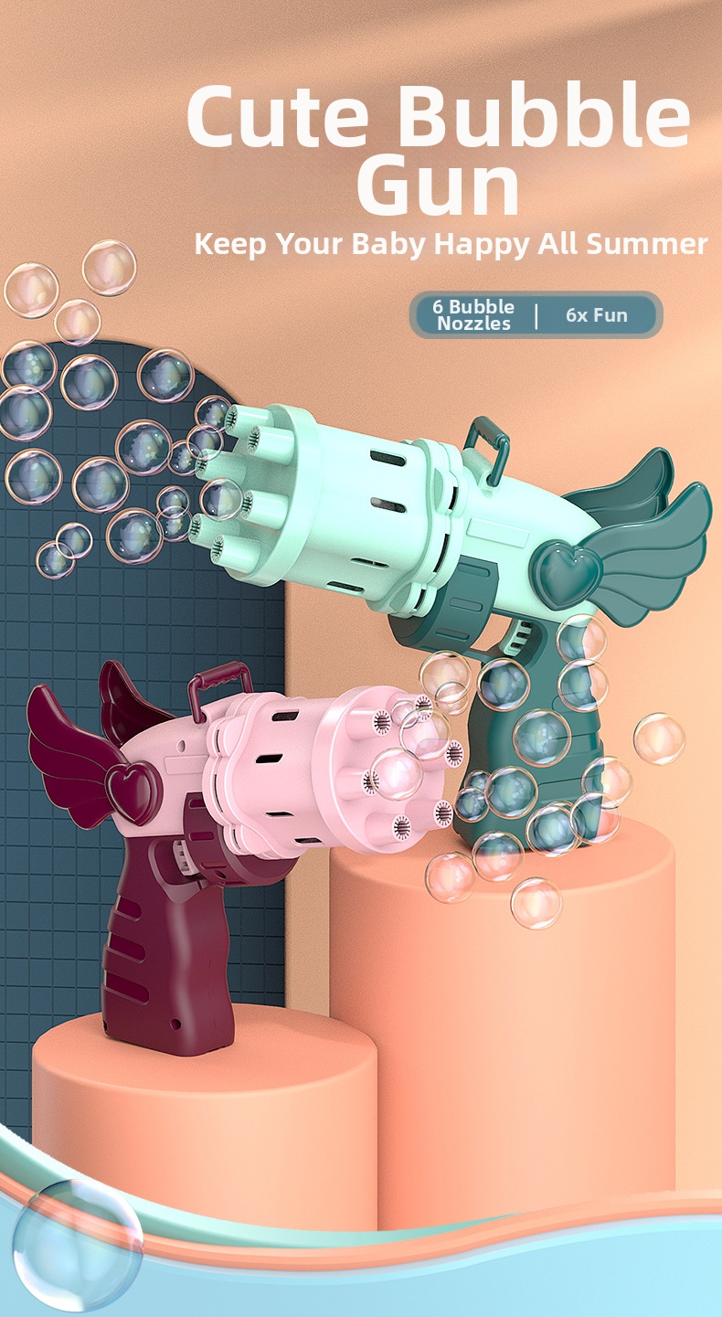 Macchina per bolle di sapone ali di cuore a prova di perdite_voghion.com