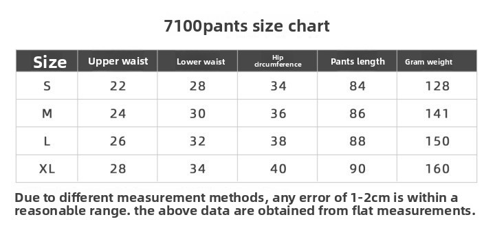 Size Chart.
