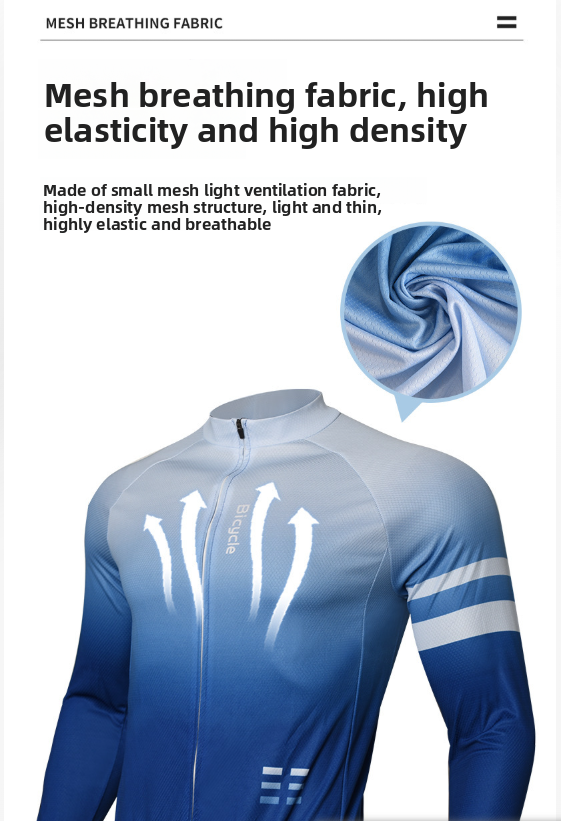 Bicycle Cycling Suit Mountain Road Bike Men's And Women's Cycling Long-sleeved Pants Thin Quick-drying Suit Cycling Suit Trousers_viptrois.com