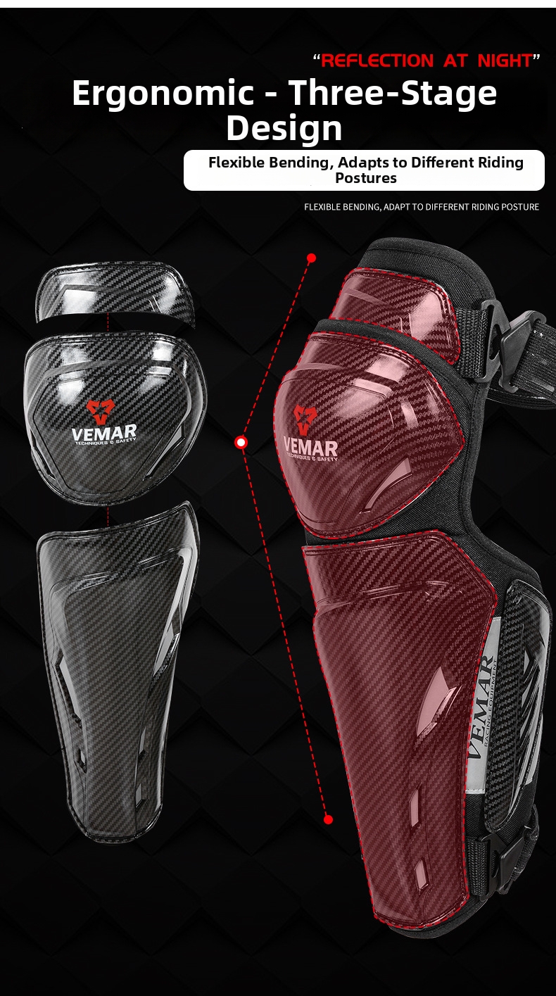 Motorcycle Knee Pads Lightweight Breathable Protective Gear Men_voghion.com