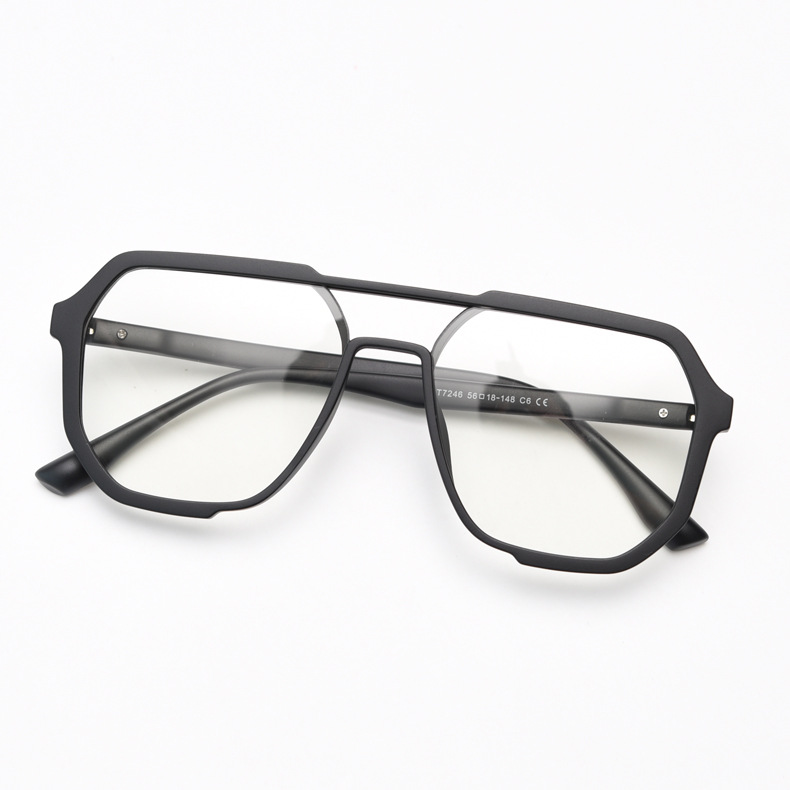 Retro Prescription Eyewear Frames With Double Bridge For Unisex_voghion.com