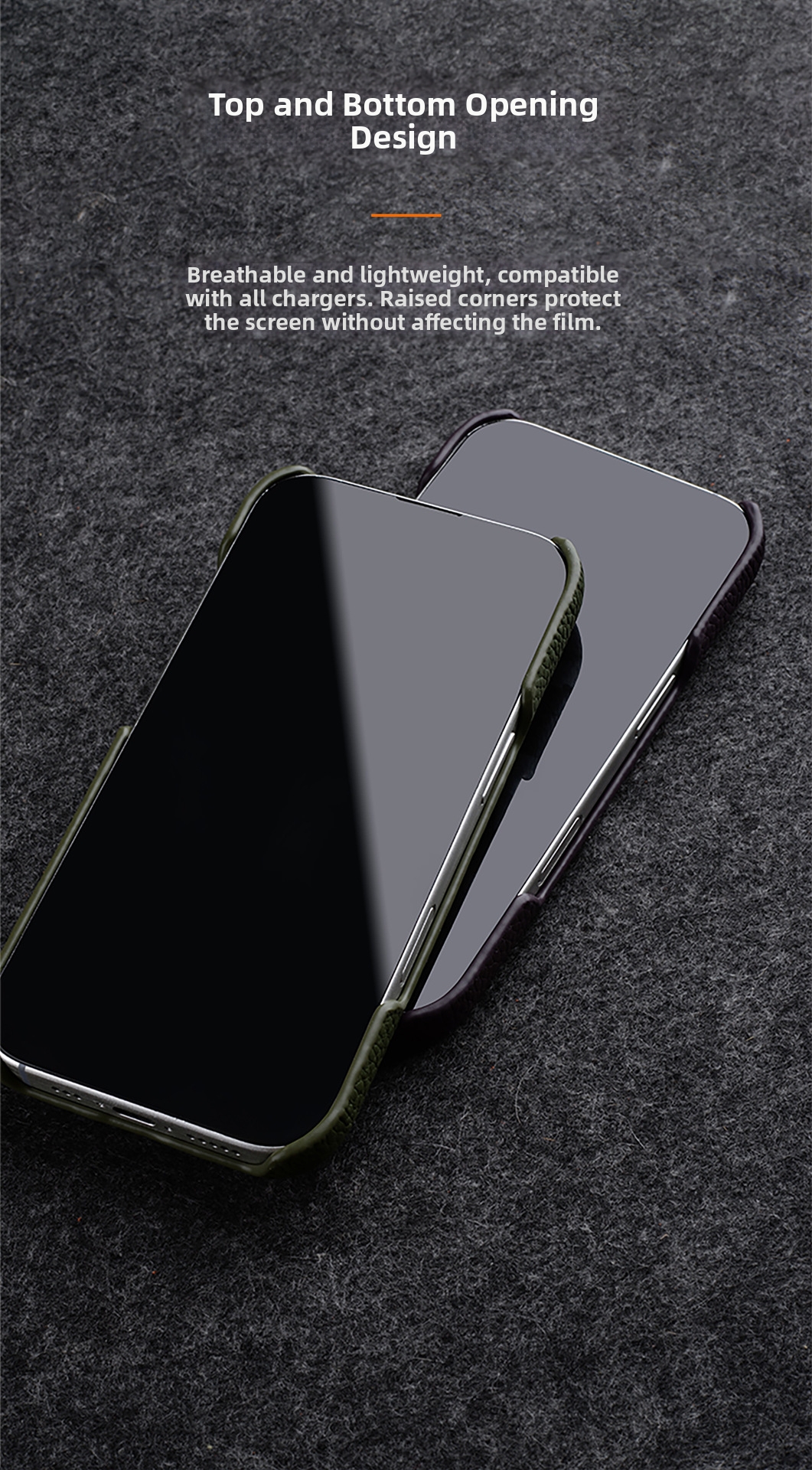 Premium Genuine Leather Case For IPhone 17 Pro Max – Magnetic Snap-On Protection With Luxe Handfeel & Anti-Slip Grip​_voghion.com