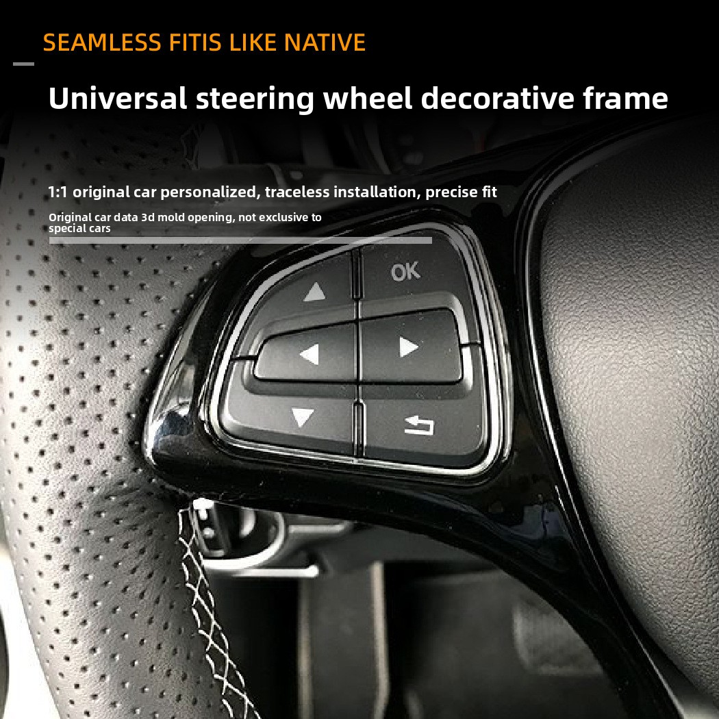 Auto Lenkrad abdeckung Dekoration Trim 4pcs Farben für Mercedes Benz a b c e s Klasse gla glc cla gle gls cls universal – Detail 3