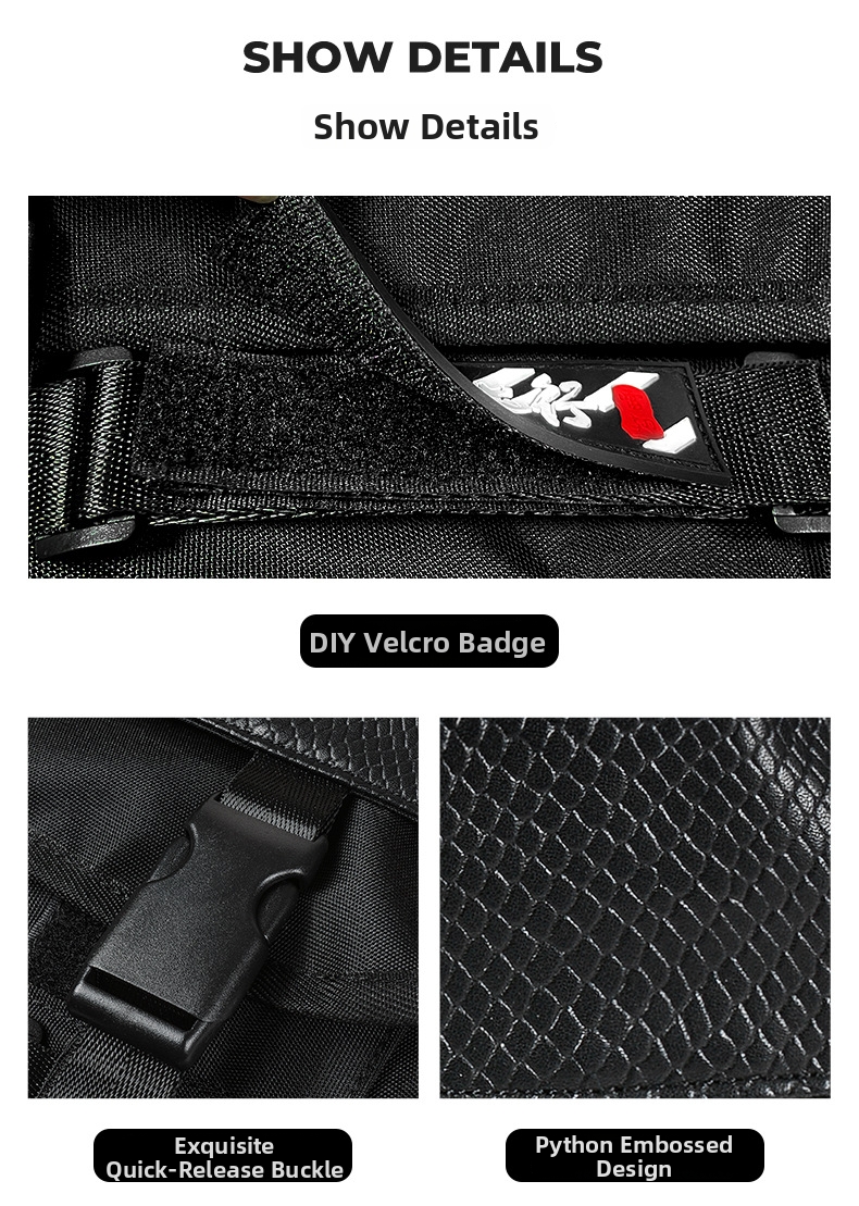 Men's Motorcycle Riding Crossbody Bag Waterproof Motorbike Backpack Commuter Shoulder Bag Rider Gear_voghion.com