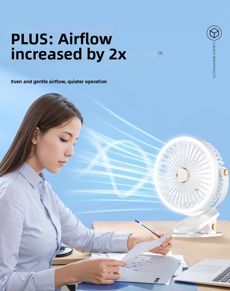 Desktop Quiet Clip On USB Fan For Student Dormitory Small Mini New Model_voghion.com