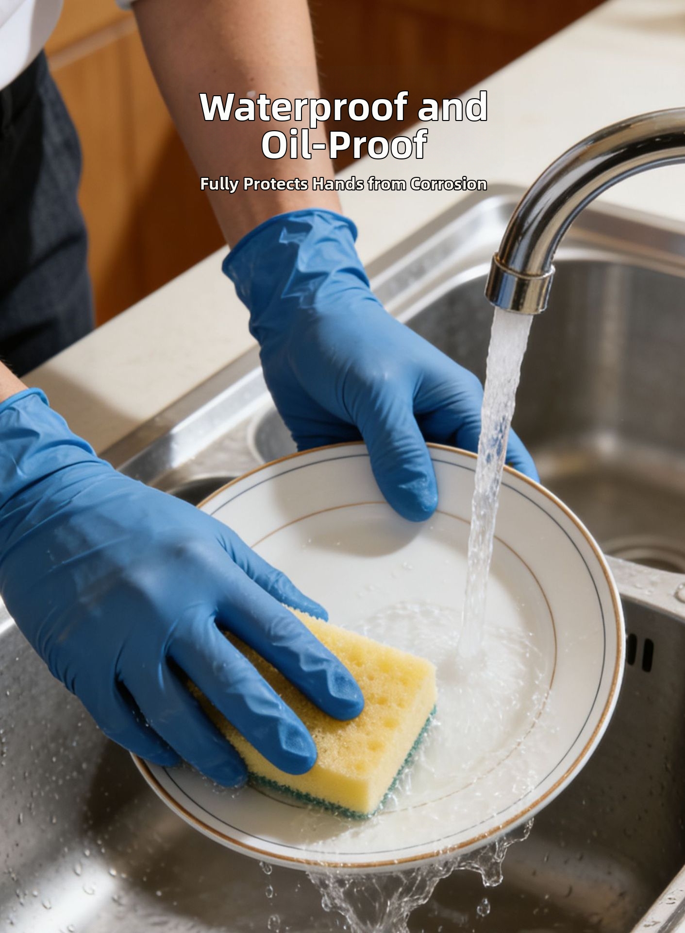 Gants en nitrile jetables pour la cuisine et le ménage_voghion.com