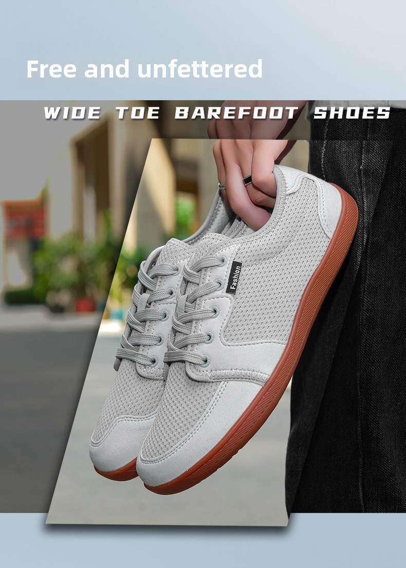 Trendy Moral Training Board Shoes For Men, Mesh Breathable Versatile Sports Casual Shoes, Outdoor Wide-toe Shoes_vogvips.com