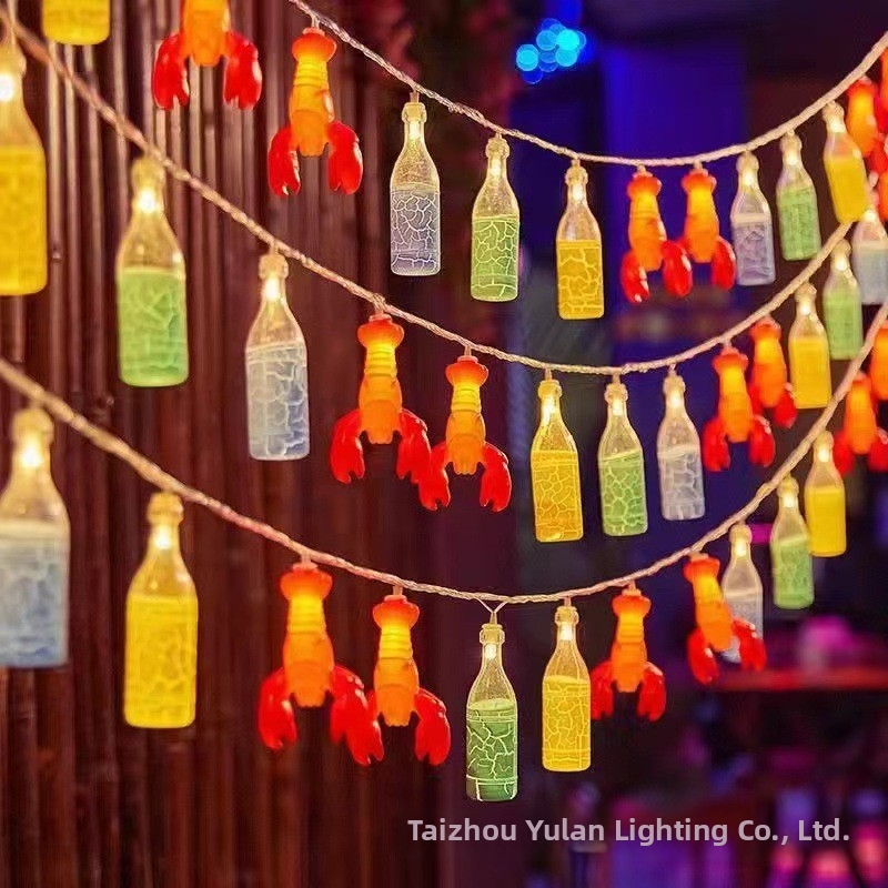 Decorative String Lights With Night Market Theme For Home And Garden_voghion.com