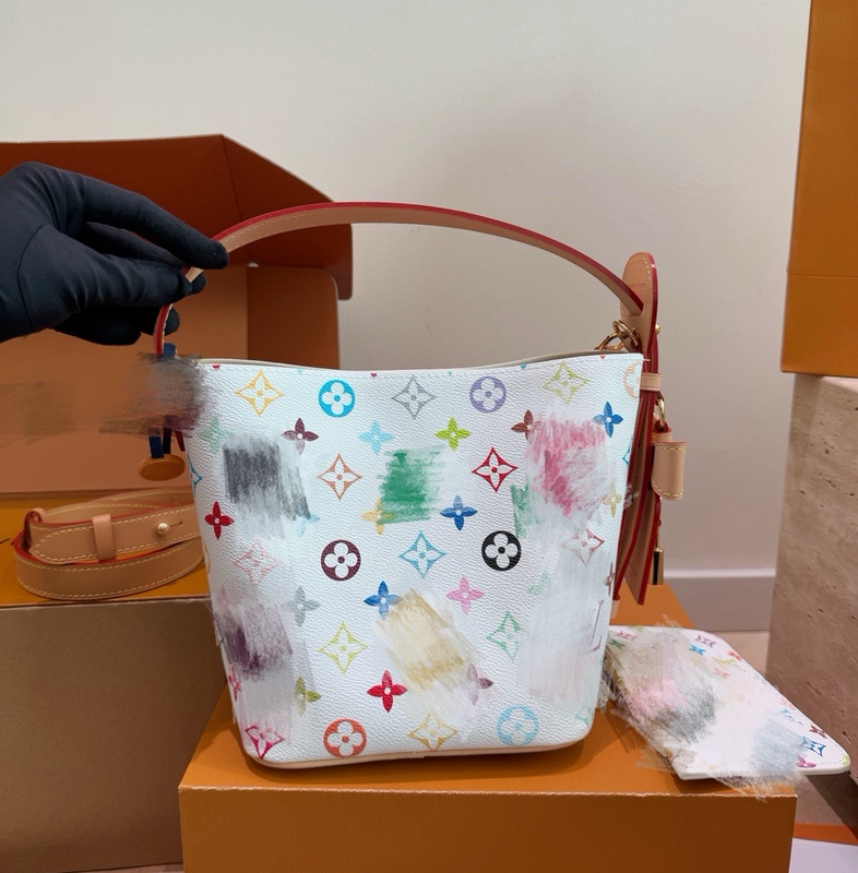 Suitable for Lv Murakami All in Bb Inner Bag, White Tri-Color Bucket Bag, Dupont Paper Waterproof Storage Bag Suitable for Lv Murakami All in Bb Inner Bag, White Tri-Color Bucket Bag, Dupont Paper Waterproof Storage Bag