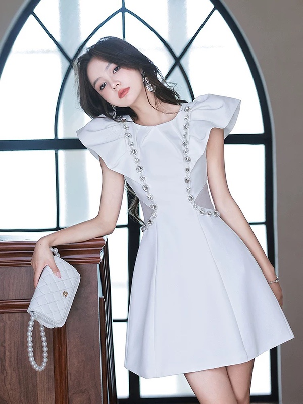 Yang Xiaojuan's High-End Niche Dress, a Light Luxury Fairy-Style Puffy Skirt, Can Be Worn Casually as a Black Dress