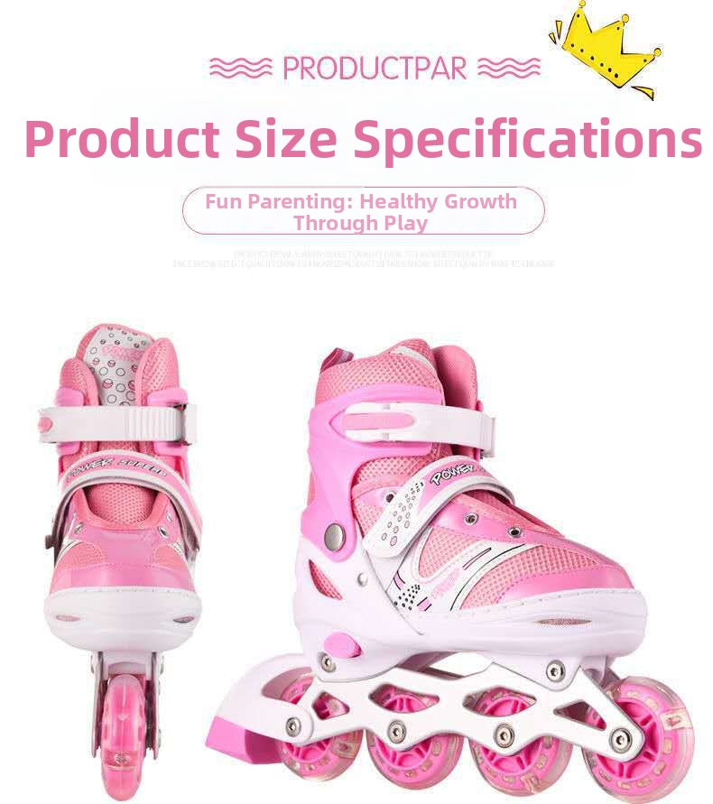 Patins à roulettes pour enfants garçons et filles avec roues lumineuses_voghion.com