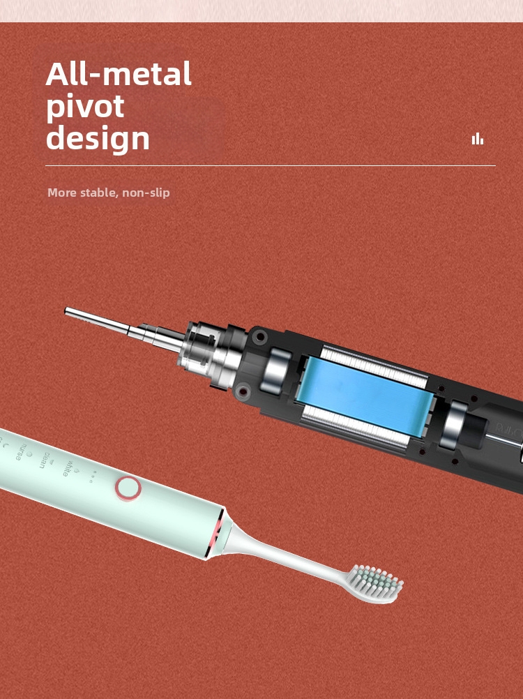 Electric Toothbrush Sonic Rechargeable With Soft Bristles Set_voghion.com