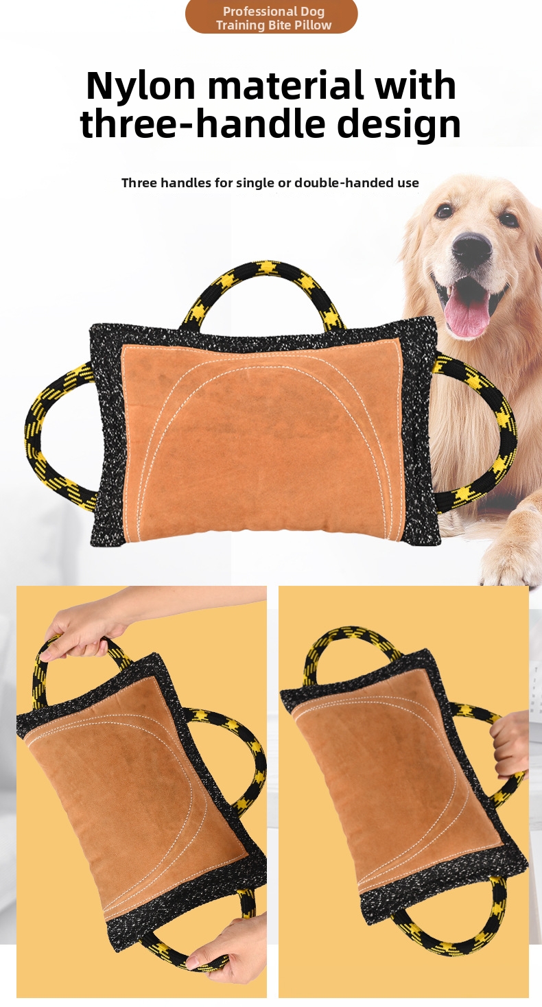 Dog Training Bite Pillow Tear Resistant Suede Agility Equipment_voghion.com
