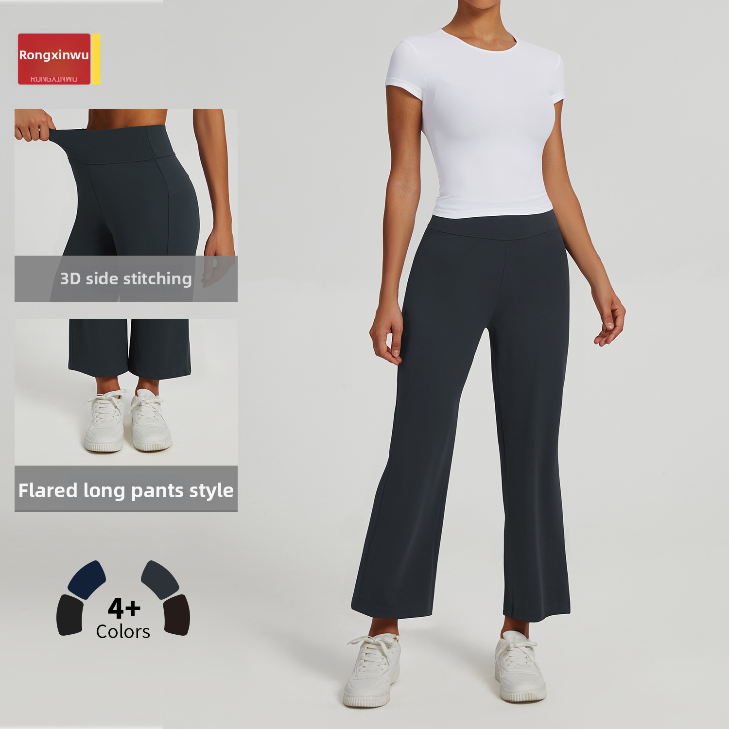 Straight Leg Sports Pants Men's Casual Fitness Yoga Trousers European American Style Loose Versatile Sports Fitness Yoga Pants_desvips.com