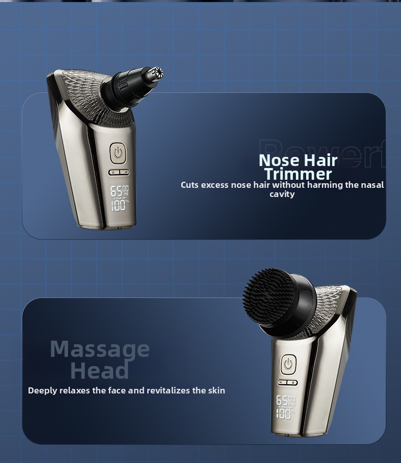 Electric Shaver 7d Magnetic Multi-functional 5 In 1 With 3 Speeds_voghion.com