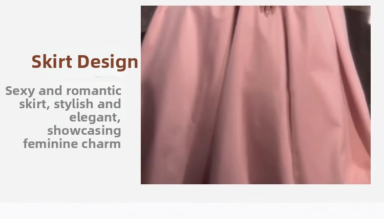 Pink Glitter Strapless Evening Dress New Style Princess Ball Gown For Student Vocal Music Exam Fairy Tale Banquet Wear_ecoleips.com