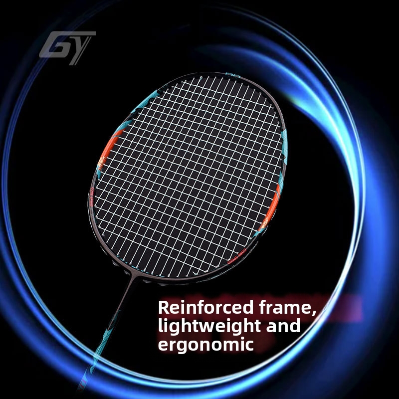 Ultralight All Carbon Fiber Badminton Racket 8U Men's And Women's Single Racket Adult Couple Training Sports Outdoor_voghion.com