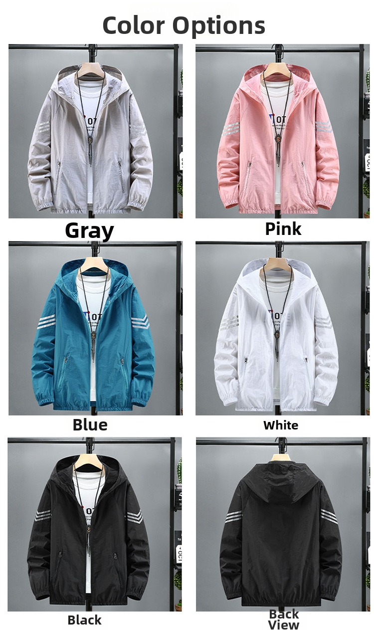 Chaqueta hombre protección uv para pesca de secado rápido_voghion.com