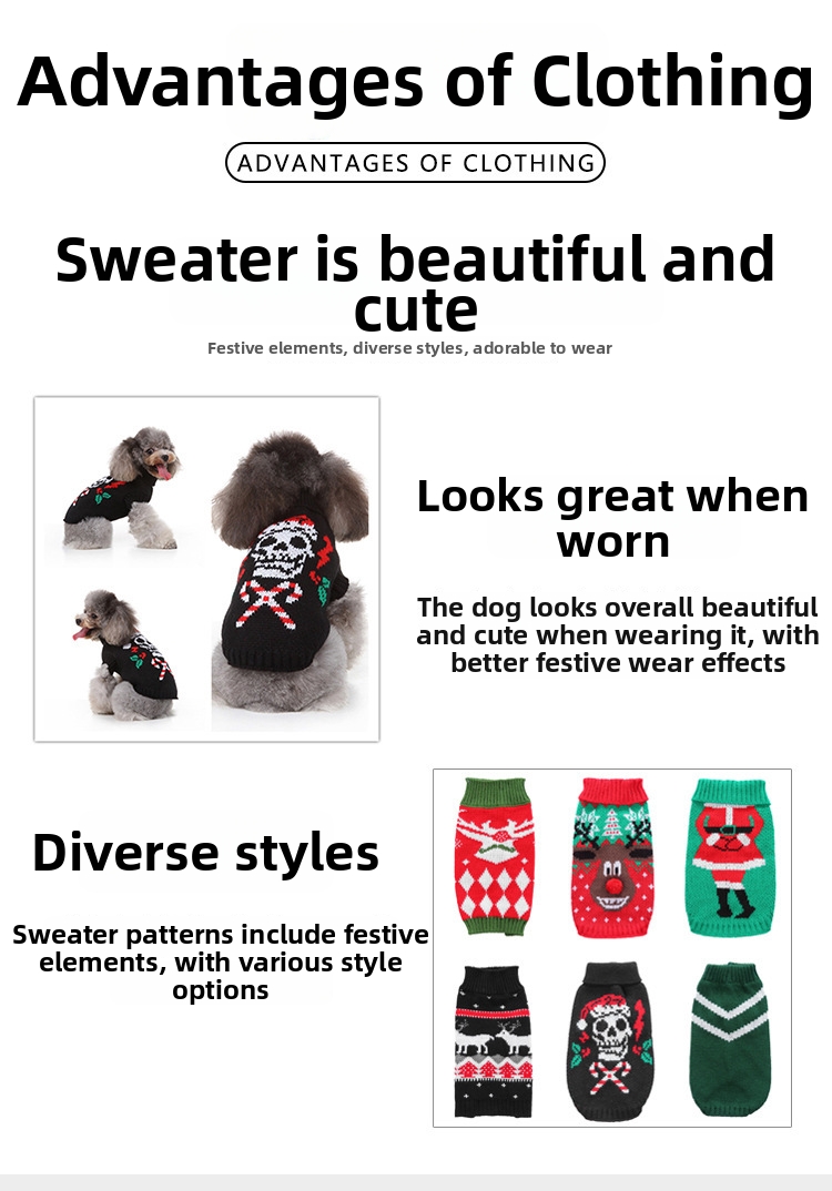 Julegenser til hund med rensdyr til efterår og vinter_voghion.com