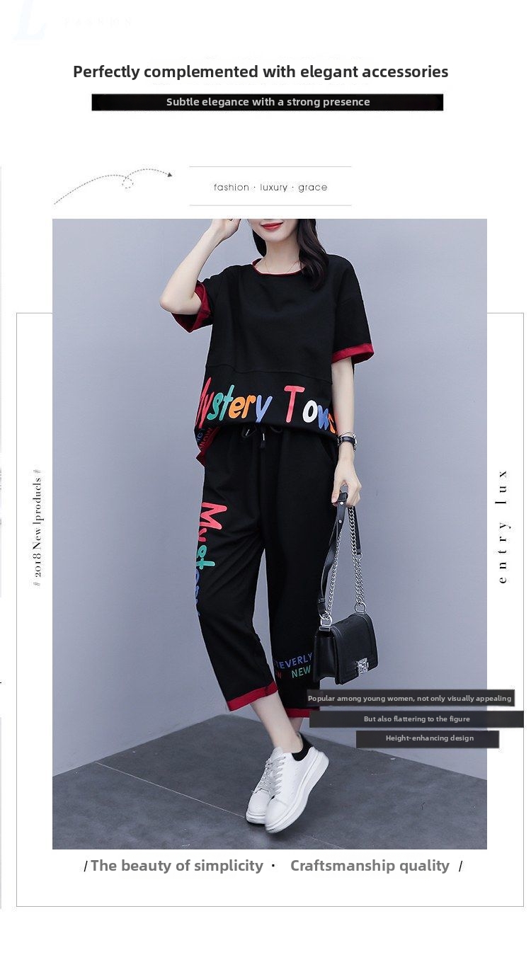 Women's Clothing Summer Two Piece Set Stylish Casual Outfit Perfect For Plus Size Women_ecoleips.com