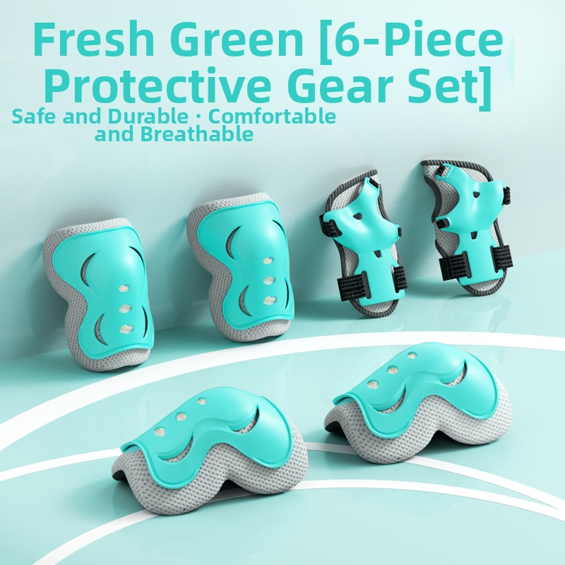 Children's Roller Skating Protective Gear Set Hard Shell Anti-Collision Head Protector Knee Pads Elbow Pads Hip Protector For Balance Bike_voghion.com