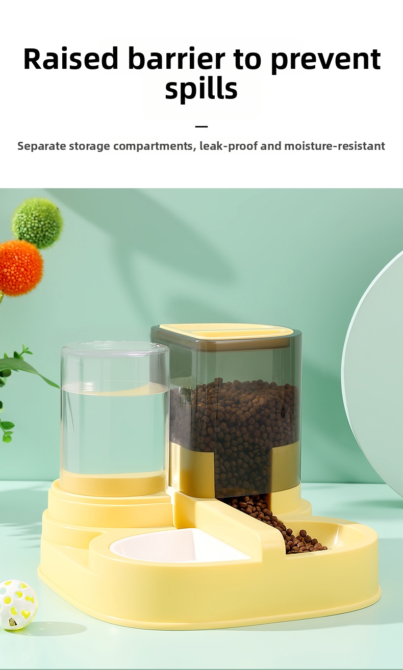 Automatic Pet Feeder And Waterer Combo For Dogs And Cats_voghion.com