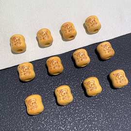 芭比檀崖柏星星人墩子散珠配件手工DIY文玩手串项链隔珠卡通配饰