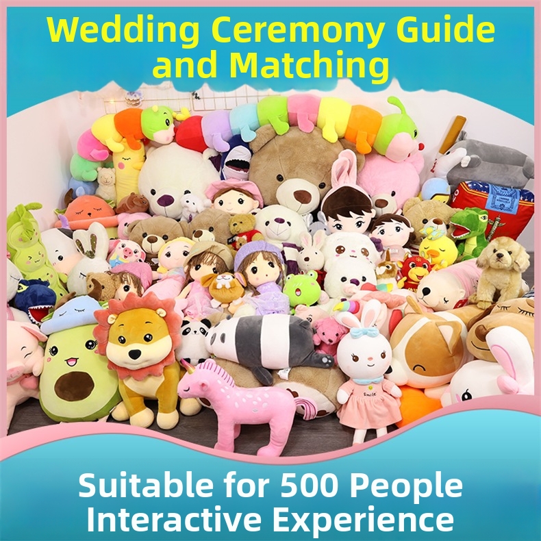 Wedding Plush Toy Set For Couples Mini Interactive Stuffed Animal_voghion.com