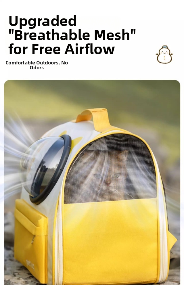 Pet Backpack Carrier Space Capsule For Cats And Dogs Portable_voghion.com