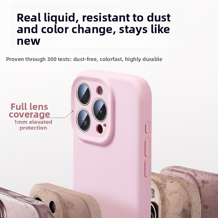 Liquid Silicone Phone Case For IPhone 15 Pro Max Drop Proof Soft Type_voghion.com