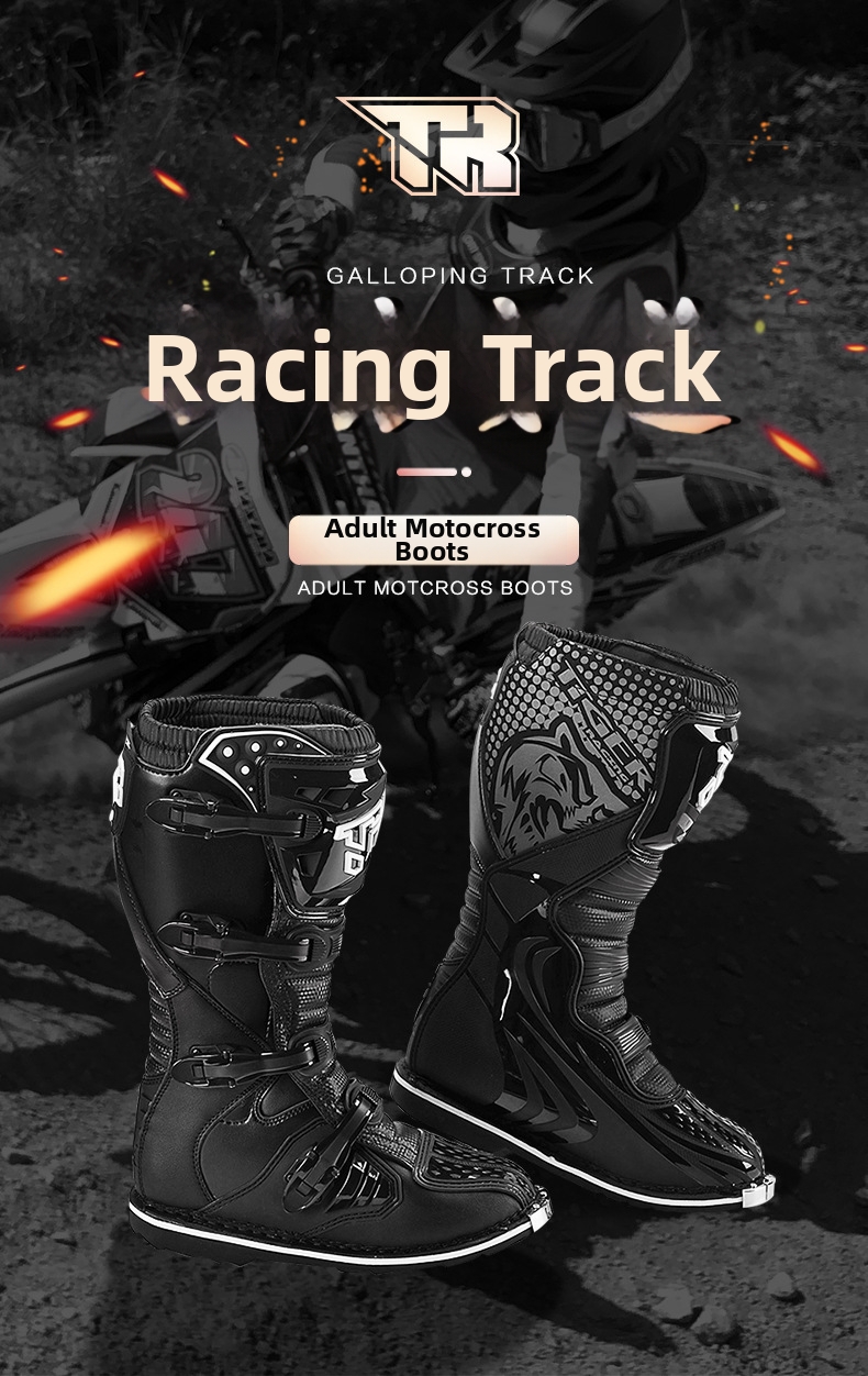 Motorcycle Riding Boots Men's All Season Protective Forest Trail Rally Racing Shoes_voghion.com