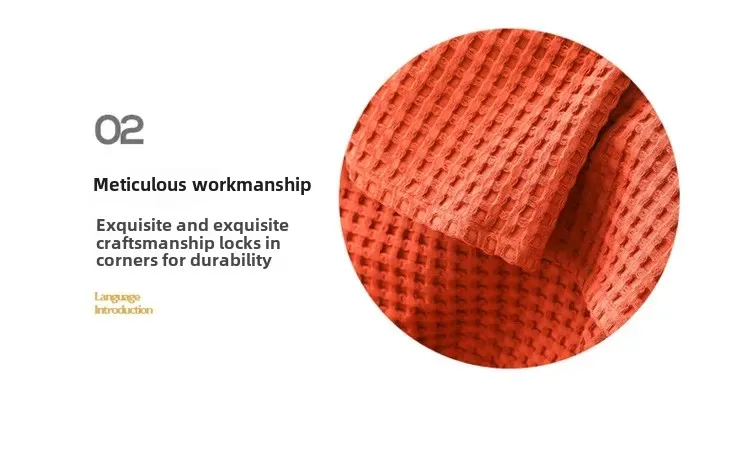 100% Baumwolle Waffelstruktur-Decke Leichte Atmungsaktive Sommer-Kühldecke für Bett Sofa Einzel- und Doppelgröße – Detail 17