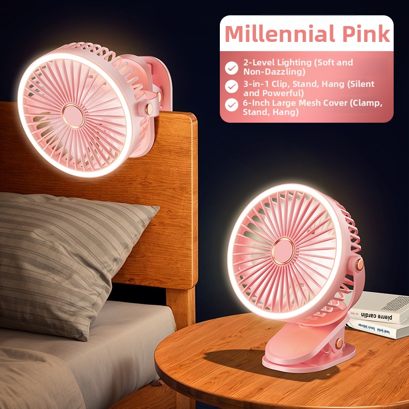 Desktop Quiet Clip On USB Fan For Student Dormitory Small Mini New Model_voghion.com