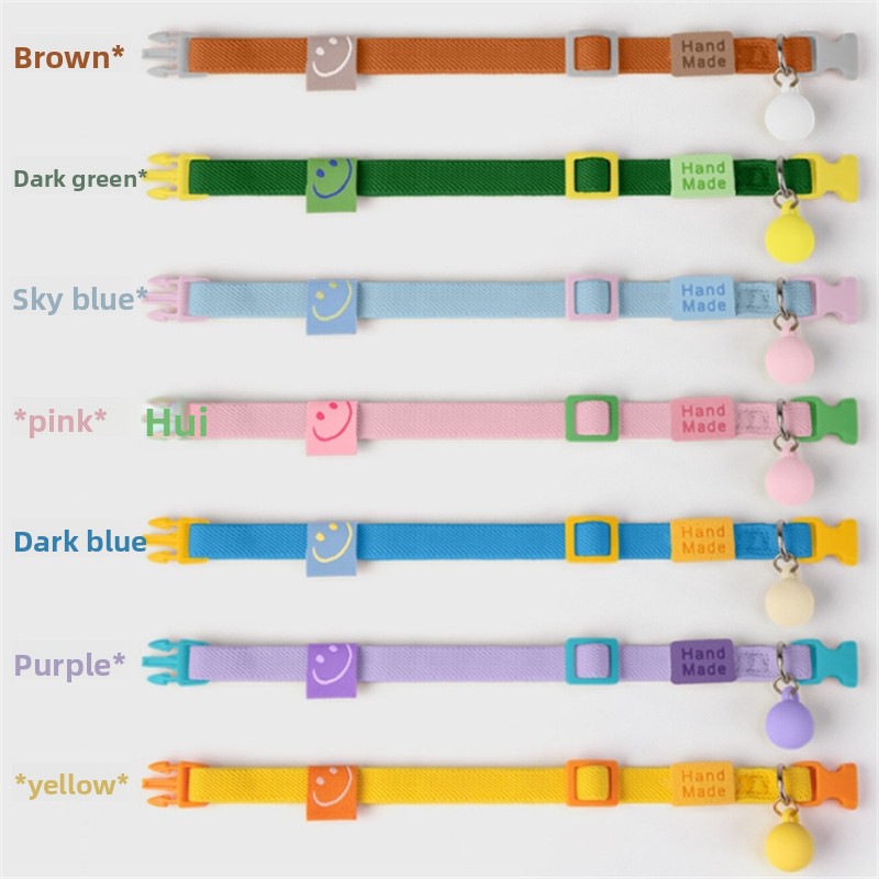 Pet Collar, High Elasticity Necklace Adjustable, Thick And Soft, Does Not Harm Hair, Dog And Cat Collar Decoration_voghion.com