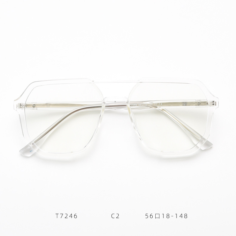 Retro Prescription Eyewear Frames With Double Bridge For Unisex_voghion.com