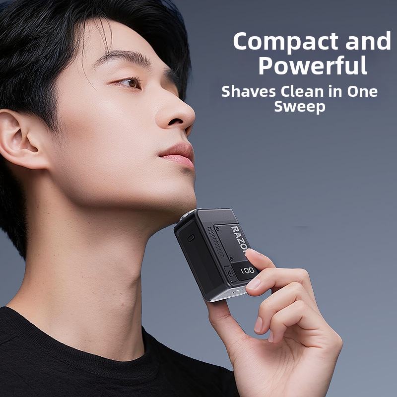 Mini afeitadora recargable para hombres, aparato eléctrico de cuidado personal, patinete lavable, dispositivo para el hogar._voghion.com