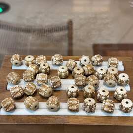 藏式驼骨骷髅桶珠配件手工DIY文玩小提溜吊坠手链隔珠配饰