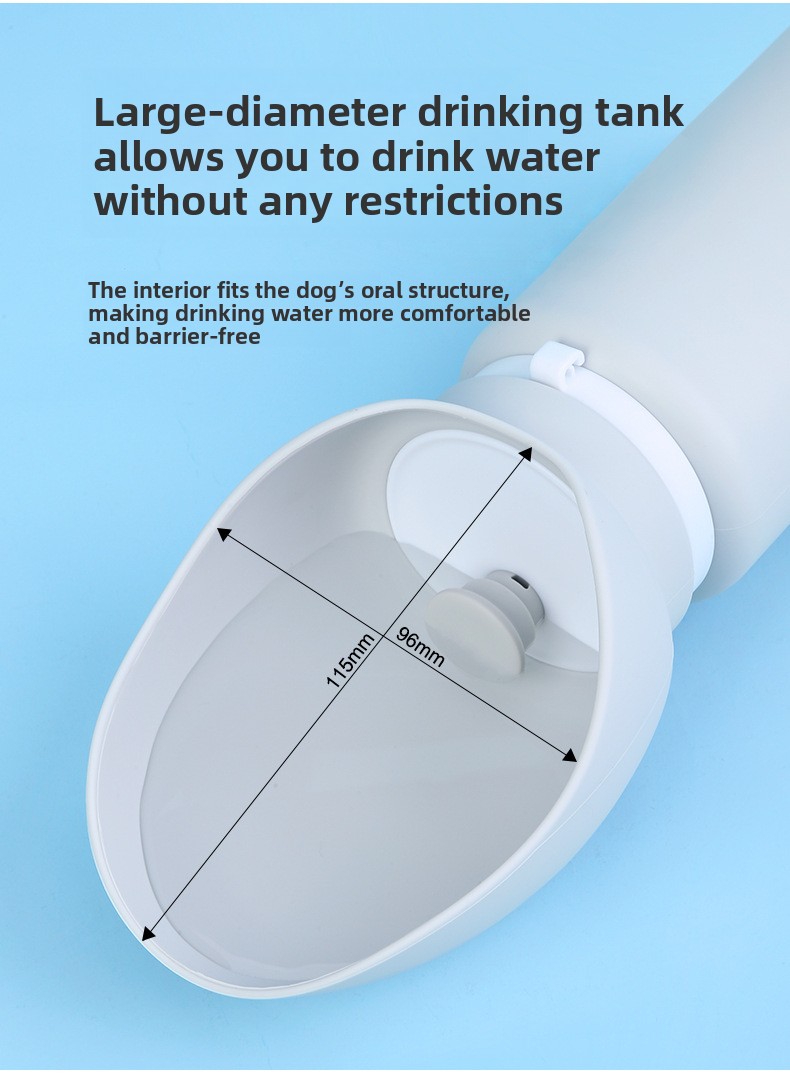 Silicone pet travel water cup easy to clean