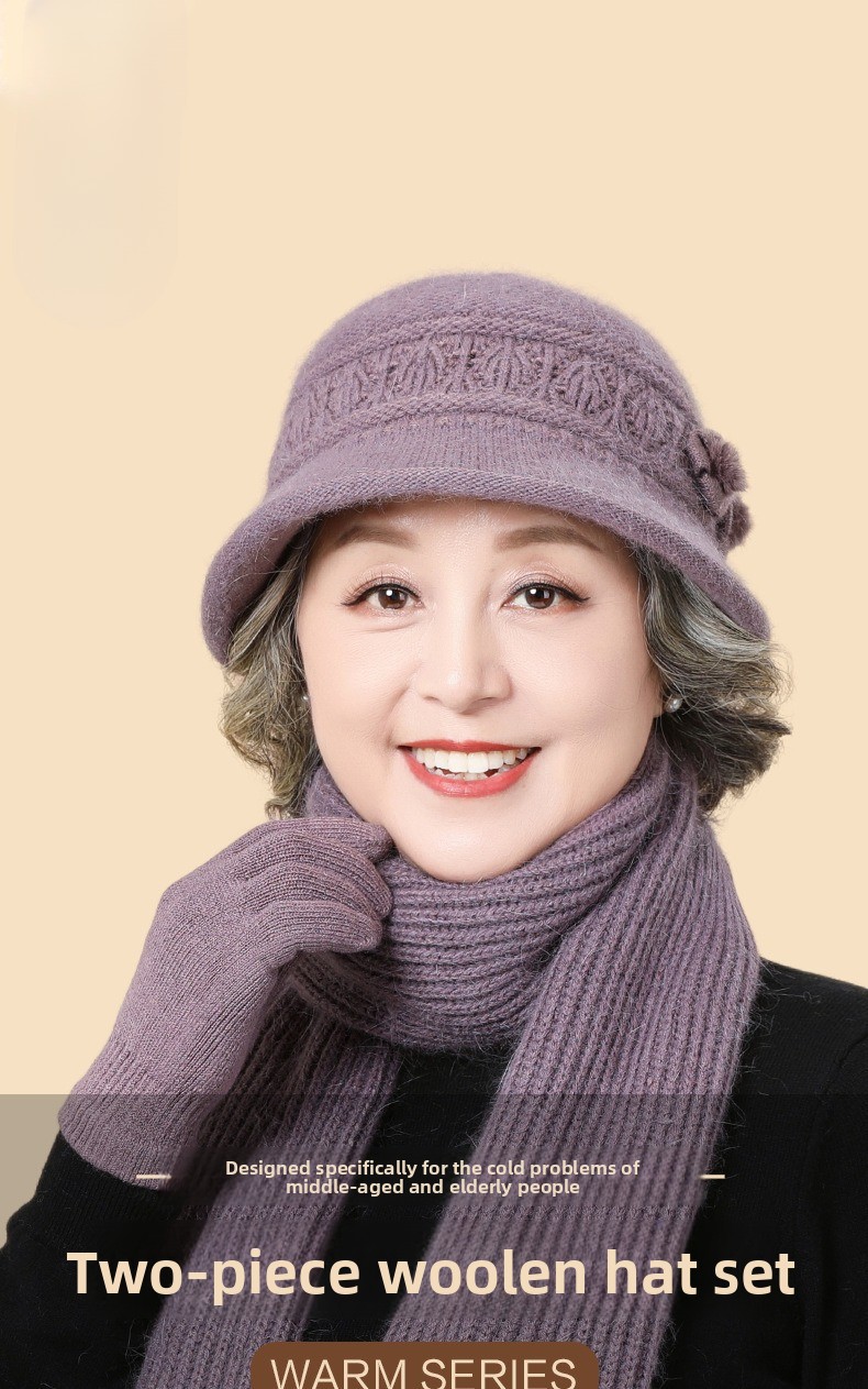 Winter Strickmütze Und Schal Set Mit Fleecefutter Für Damen_voghion.com
