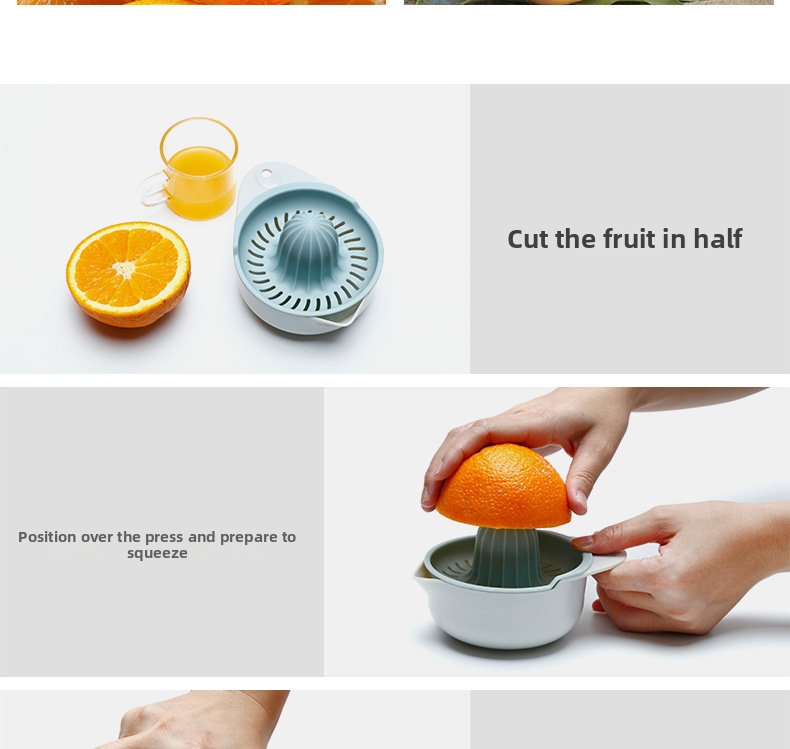 Spremiagrumi manuale portatile per la casa, gadget da cucina multifunzionale, facile da usare_voghion.com