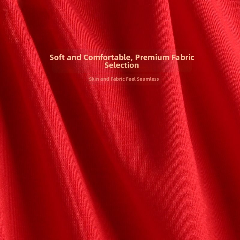 Calzoncillos bóxer transpirables de modal para hombre, ropa interior cómoda en rojo brillante con caja de regalo. Perfectos para bodas._voghion.com