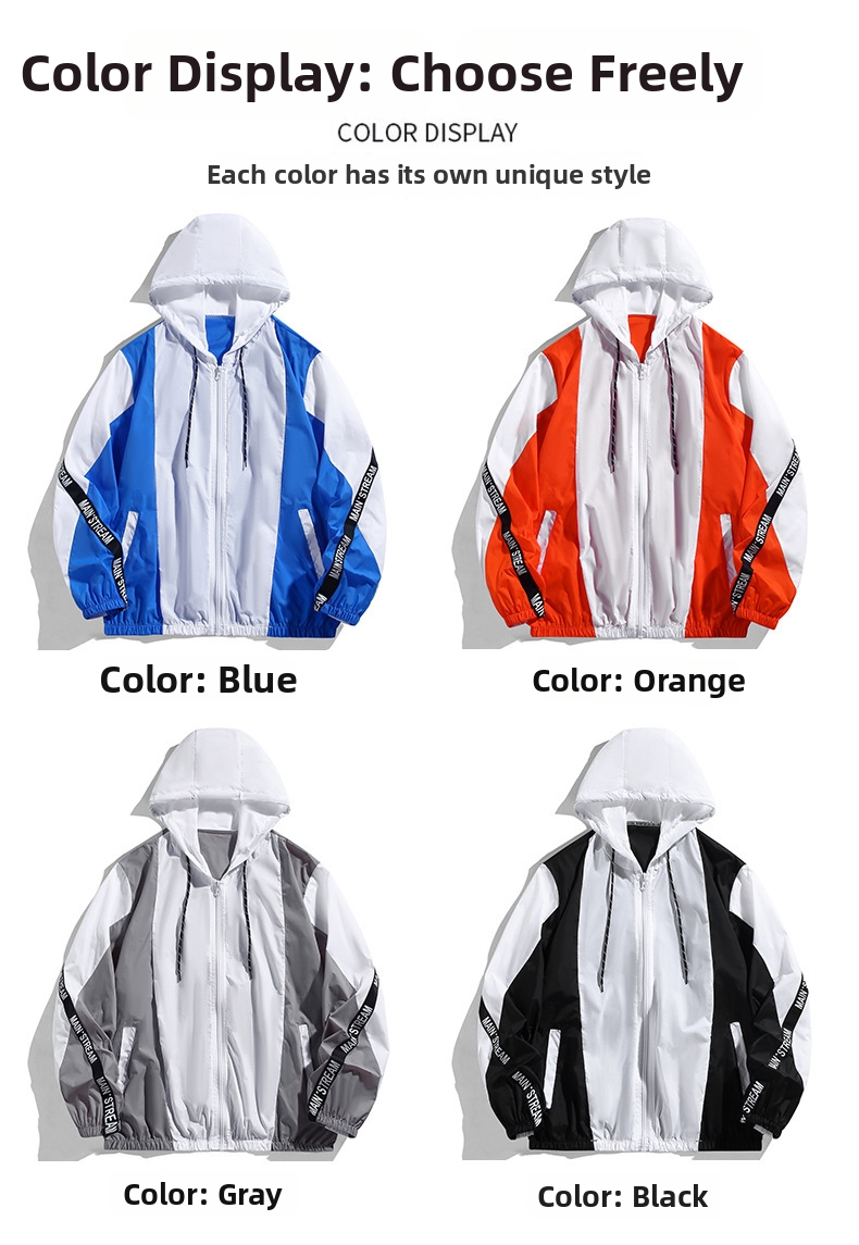 Blusão corta-vento masculino secagem rápida proteção uv pesca_voghion.com