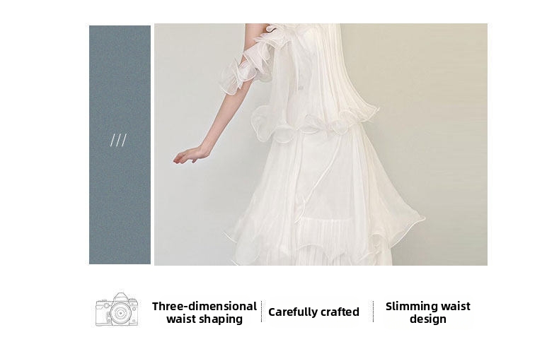 Lightweight Off-Shoulder Strapless Wedding Dress French Fairy Style Tulle Bridal Morning Robe for Women New 2026 Engagement Dress_ecoleips.com