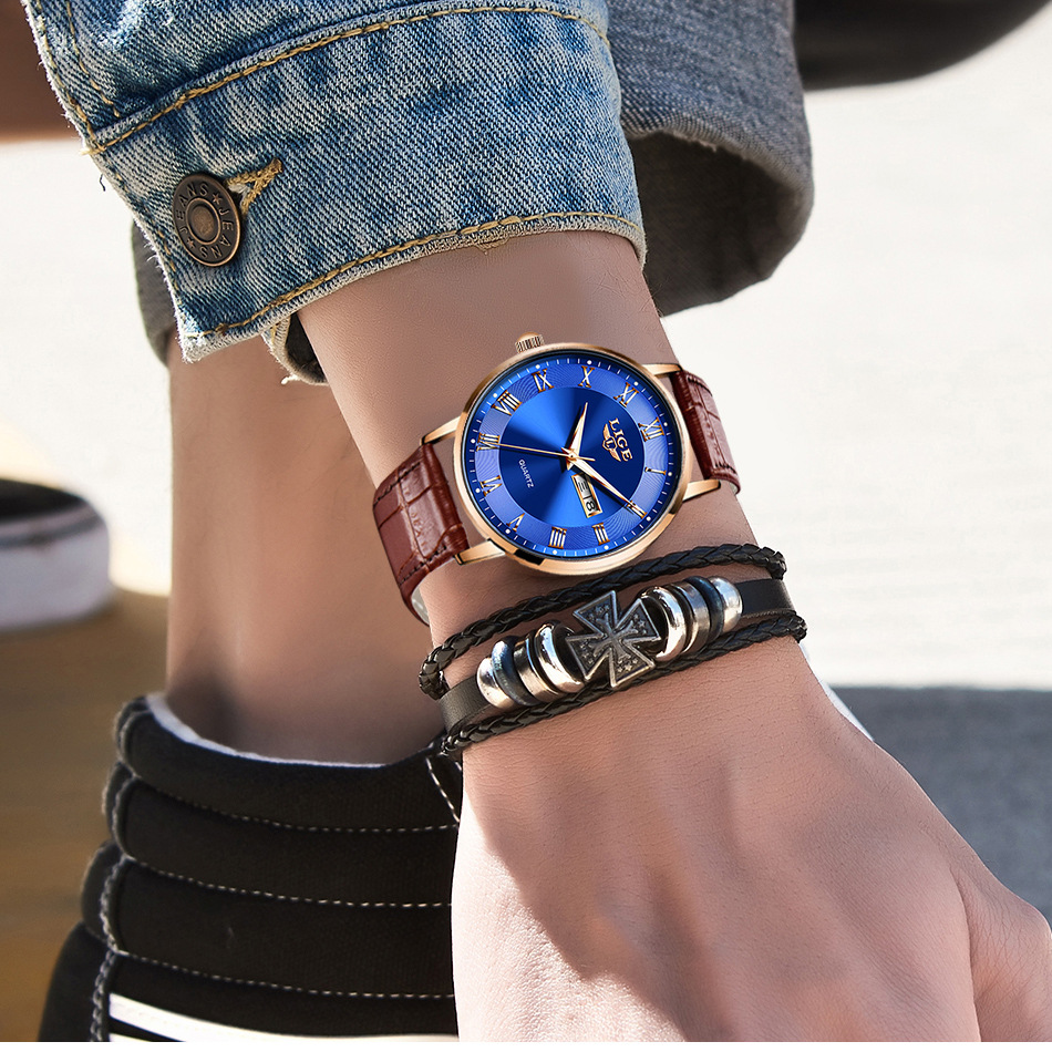 Classic Women's Quartz Watch With Milanese Mesh Strap And Calendar_voghion.com
