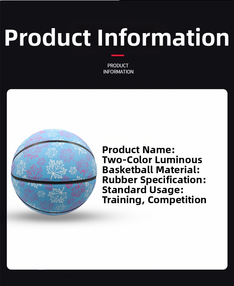 Bola de basquete brilhante em couro pu para crianças e jovens_voghion.com